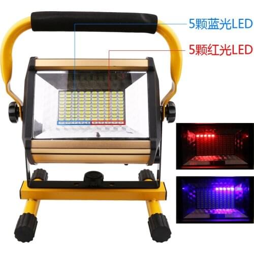 4PCS Waterproof IP65 100W LED Floodlight Rechargeable 100LED Portable LED Floodlight Work Light Flood Light Working Camping Lamp