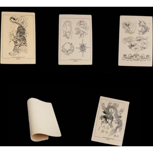 5 PCS mixed High Quality Tattoo Practice Skin Learning Practice Skin for Tattooist on yuelong Tattoo supplier Free Shipping