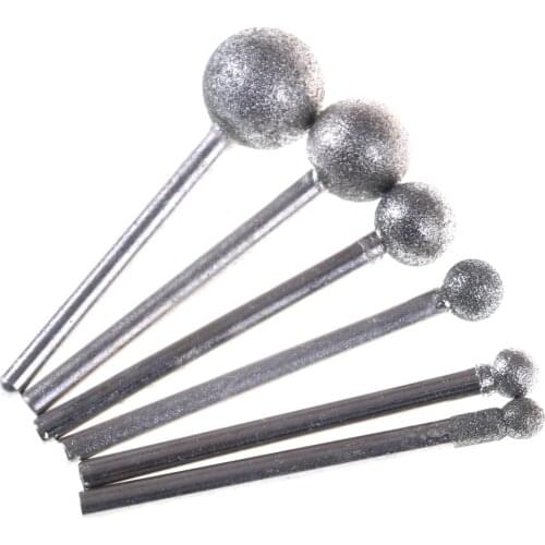 6Pcs/lot Round Diamond Grinding Wheel Rotary Tool Diamond Tools For Granite Diamond Burs Tools Accessories