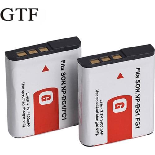 GTF NP BG1 NP-BG1 3.7V 1400mAh Digital Camera Battery for Sony Cyber-shot DSC-H7 DSC-H9 DSC-H10 DSC-H20 DSC-H50 Camera Battery