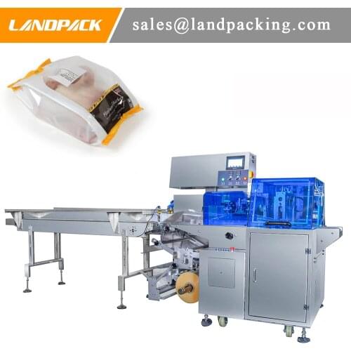 Automatic Chicken With Tray Big Pillow Bag Horizontal Packing Machine Price