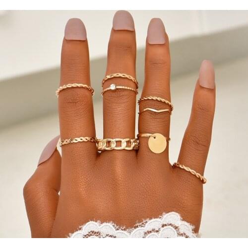 Bird feather Rings With Crystals