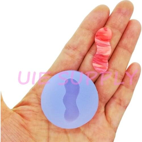 BYL462U 31.5mm x 11.6mm Cute ins Earrings Necklace Silicone Mold Resin Clay Jewelry Making Candy Fondant Cake Decoration Craft