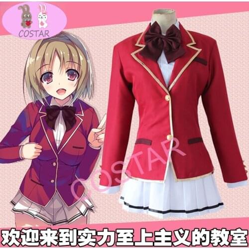 COSTAR Anime Classroom Of The Elite Suzune Horikita Cosplay Costume School Uniform Halloween Carnival Mask Party Jk Suit