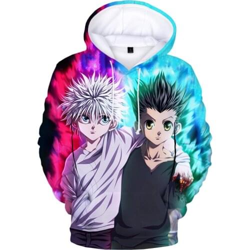 Kids Hoodie Anime Hunter X Hunter Hisoka 3D Print Hoodie Sweatshirts Fashion Casual Pullover Men Women Harajuku Oversized Hoodie
