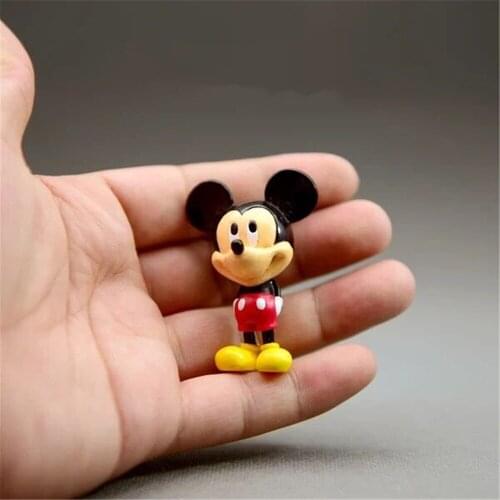 Disney Mickey Mouse 5.3cm mini doll Action Figure Posture Anime Decoration Collection Figurine Toy model for kids gifts