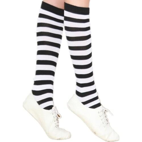 Fashion Colorful Thigh High Over Knee High Socks 2020 Kawaii Girls Womens Stockings Sexy Striped Knee Socks Women Long Socks