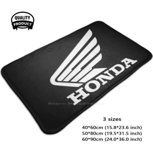 Logo - Black Background Door Mat Foot Pad Home Rug Logo Affiliate Black Background Black Motorbikes Civic Logo Motorcycles Cbr