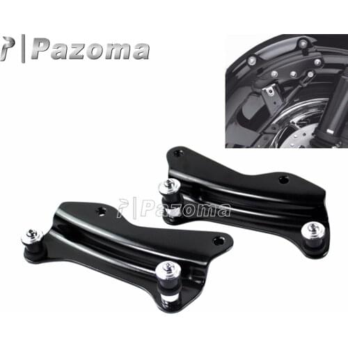 Motocycle Black Sissy Bar Luggage Rack 4 Point Docking Hardware Kit for Harley Touring Road King Street Glide FLHR FLHX 2014-17