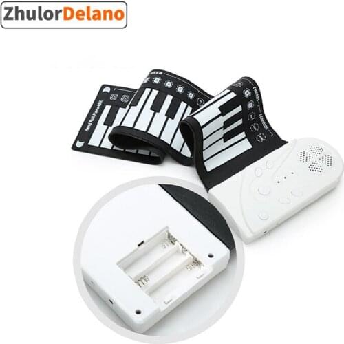 Multi Style Portable 49 Keys Flexible Silicone Roll Up Piano Folding Electronic Keyboard for Children Student