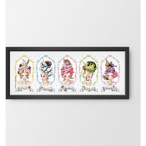 G76 Stich Cross Stitch Kits Craft Packages Cotton Fabric Floss Counted New Designs Needlework Embroidery Cross-Stitching