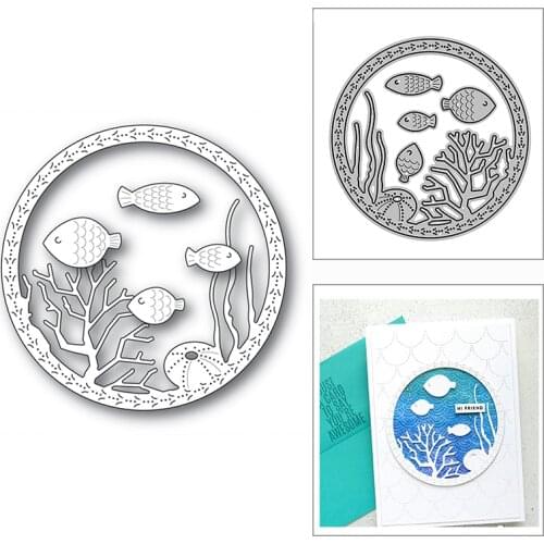 New Fish Underwater Scene World 2020 Metal Cutting Dies for DIY Scrapbooking Decorative and Card Making Embossing Craft No Stamp