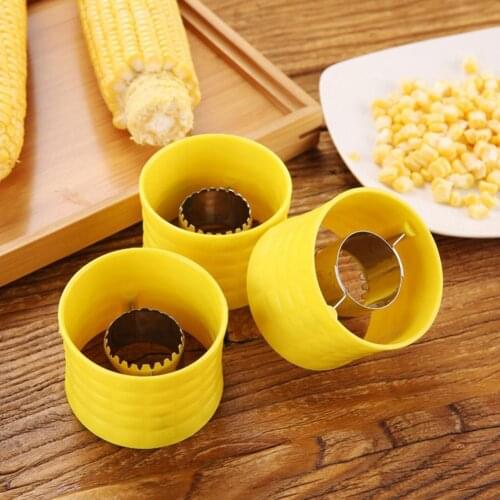 60%HOTCorn Stripper Creative Reusable Stainless Steel Convenient Cob Threshing Peeler for Kitchen