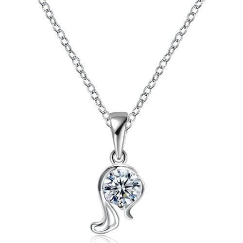 New Arrival Fashion Jewelry Silver Plated Pendant Necklace For Women Wedding Jewelry Fashion Trendsetting Popular Necklace