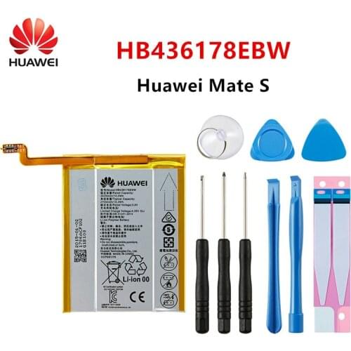 Hua Wei 100% Orginal HB436178EBW 2700mAh Battery For Huawei Mate S MateS CRR-CL00 UL00 Batteries +Tools