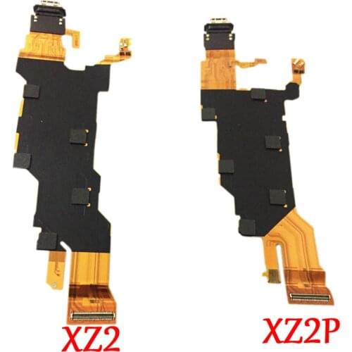 USB Charging Port Board Dock Flex Cable Connector Part For Sony Xperia XZ2,XZ2 Premium H8166 XZ2P Plus 5.8"