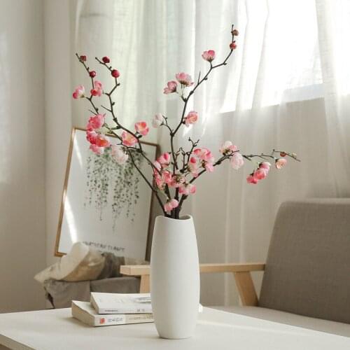Modern Flower Vase Ceramic Vaas Creative Decoracion Living Room Dried Flower Arrangement Bottle Nordic Home Decoration Ornaments