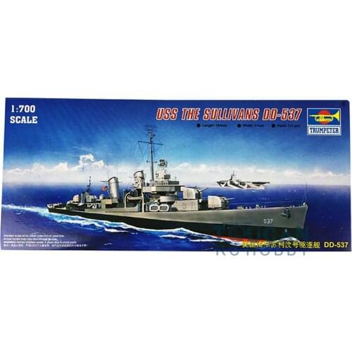 Trumpeter 05731 1/700 USS Navy Sullivans DD-537 Destroyer Model Warship Boat Kit TH05439-SMT6