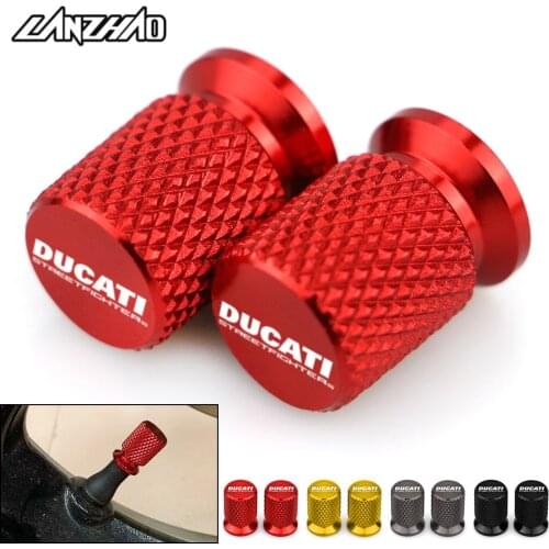 Streetfighters CNC Aluminum Tyre Valve Air Port Cover Cap Motorcycle Accessories for Ducati Streetfighter s V4S 1100 848 1098 V2