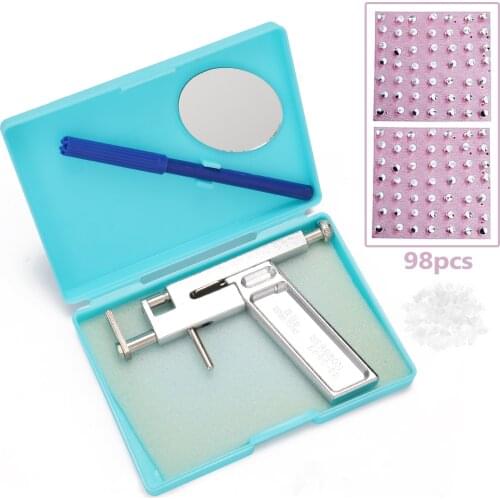 Universal Ear Piercing Gun Stainless Steel Ears Piercing Tool Kit Professional Painless Ear Nose Piercing Machine Jewelery Tools