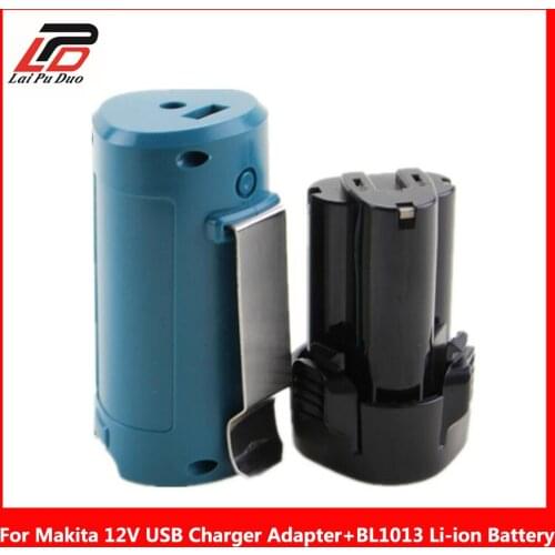 For Makita 10.8V/12V BL1013 Li-ion Battery USB Device Winter Cloth Charging Adapter USB Power Connector Charger Holster