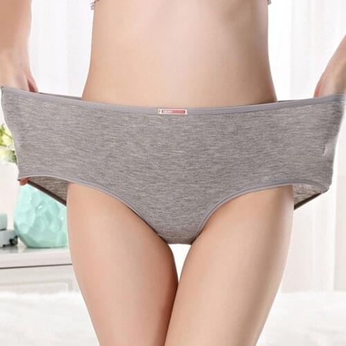 Panties Women Cotton Underwear Ladies Seamless Sexy Briefs mid- Waist Lingerie Calcinhas Intimates Underpants Plus Size