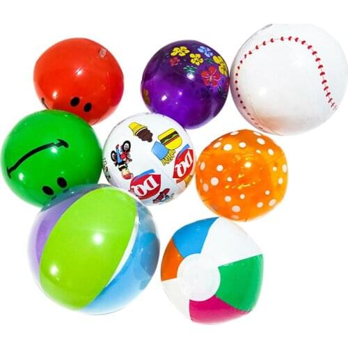 10PCS Inflatable Ball High Bounce Water Toy Colorful Ball for Outdoor Beach Swimming Pool Party for Kids Children