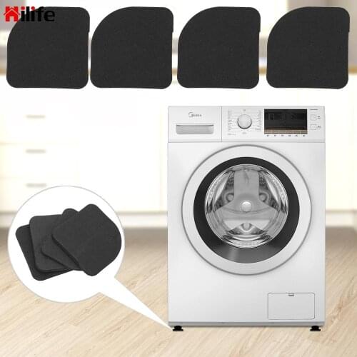 4pcs/set Washing Machine Anti-Vibration Pad Mat for Foot of Furniture Cabinet Refrigerator Shock Proof Drawer Shelf Liners