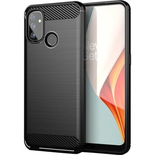 Shock Absorption Cover Soft TPU Anti Scratch Carbon Fiber Back Silicone Case for OnePlus Nord N100