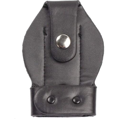 ROCOTACTICAL Bikini Handcuff Case with Metal Clip, Law Enforcement Standard Single Handcuff Pouch, Black