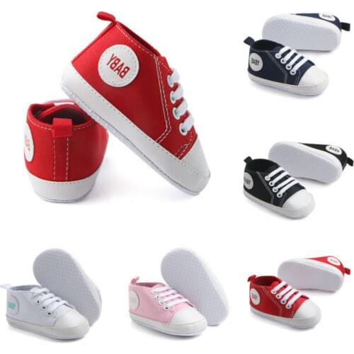 Citgeett 0-18M Newborn Baby Soft Sole Crib Shoes Infant Boy Girl Toddler Sneaker Anti-Slip