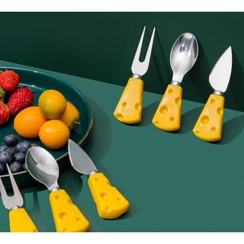 Cheese Spoon Fruit Knife And Fork Household Creative Cute Tableware Bread Cake Dessert Small Fork