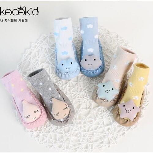 KACAKID Unisex Baby Floor Socks Cute Cloud Pattern Kids Children Unisex Baby Floor Socks Cotton Cloud Baby Boy Girl Socks ka1258