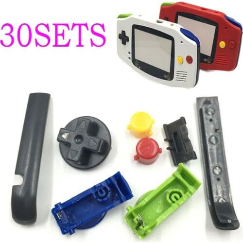 30sets Colorful Buttons Set For Nintendo Game Boy Advance Custom For GBA Bumpers D pad A B L R Shoulder Button
