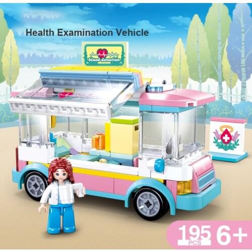 SLuban MINI Hand-Made Hospital Serie Girl Building Blocks Play Cool Building Blocks Childrens Educational Toys Gift for Childs