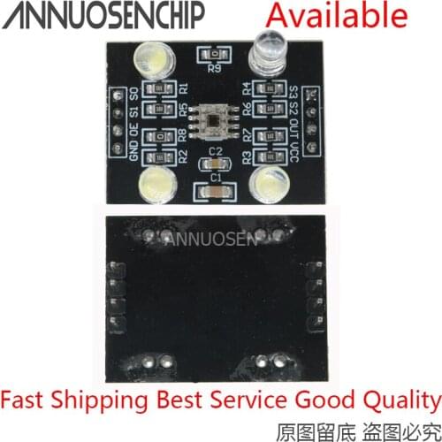 TCS230 TCS3200 Color Sensor Color Recognition Module for Arduino DC 3V-5V White LED Lights Connect Microcontroller
