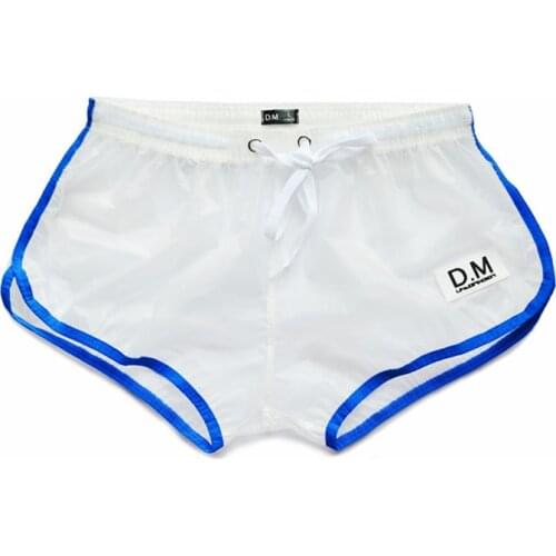 Male underwear underpants boxer men ropa interior hombre PVC transparent boxer para hombre cueca masculina boxershorts