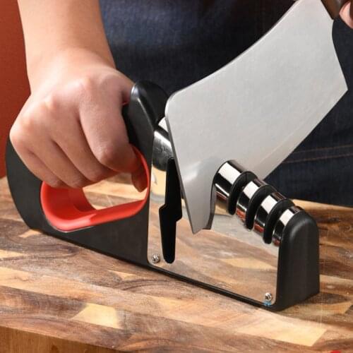 Knife Sharpener 5 in 1 Diamond Coated Fine Rod Knife Shears and Scissors Sharpening stone System Stainless Steel Blades