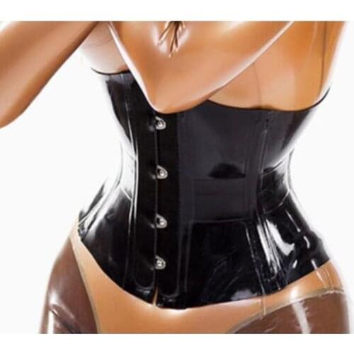 Handmade fascinating sexy rubber corsets latex fashion heavy 0.8 mm thickness