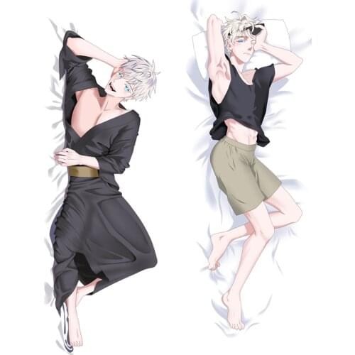 Japan Anime Jujutsu Kaisen Gojo Satoru Dakimakura Hugging Body Pillow Case Otaku Male Pillow Cover Home Bedding