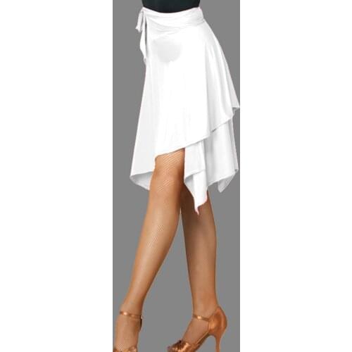 Latin Fishtail Skirt For Female Adults Latin Practice Performance Dancing Costumes Half Length Print Skirt Sexy Tops Women