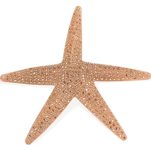 Big Starfish Hair Barrettes - Large Sea Star Hair Clip for Women Girls Beach Hair Accessories - Cellulose Acetate Hair Ornament