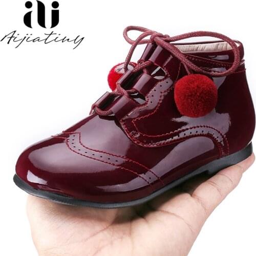 Aijiatiny Leather Boots For Girls