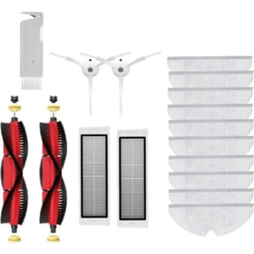TOP!-Accessories for Xiaomi Roborock S5 S6 Max Pure S60 S65 S50 E25 E4 Robotic Vacuum Cleaner Side Brush Hepa Filter Mop
