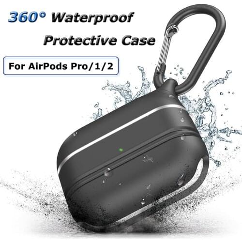 Armour Covers For Airpods Pro Case Waterproof Silicone Earphone Cases For Apple Air Pods Pro 1 2 3 Anti lost Protective Cover