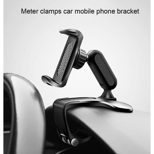 Car Mount For Mobile Multifunction Phone Holder Car dash board Clip Stand Cell phone GPS Support For iPhone 11 XS Samsung Huawei