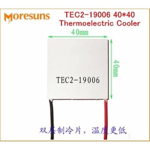 Free ship 5pcs Double refrigeration piece TEC2-19006 40*40 85 degrees cryogenic refrigerator Thermoelectric Cooler