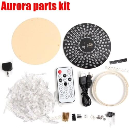 Free Shipping Colorful RGB colors led light lamp Electronic Aurora DIY Kit Compatible kit