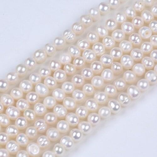 4-4.5mm Potato Shape Pearl Strand Handcraft DIY Jewerly Beads For Necklaces