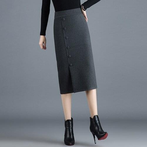 Black Pencil Skirts Women 2020 Spring and Autumn new Casual A-Line Skirts Female fashion Skirts